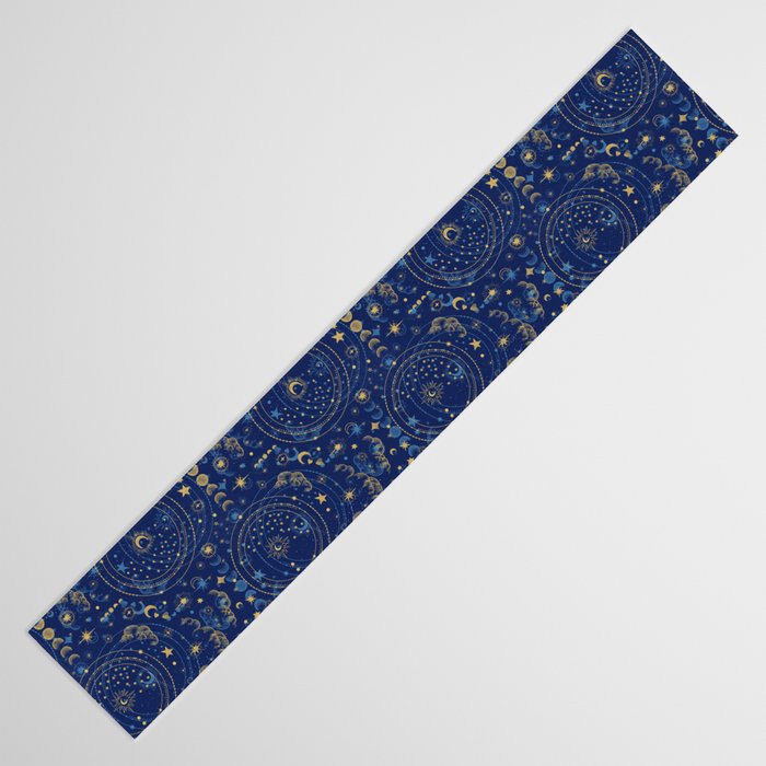 Pattern mystic celestial dark A Table Runner Gallery Image 3