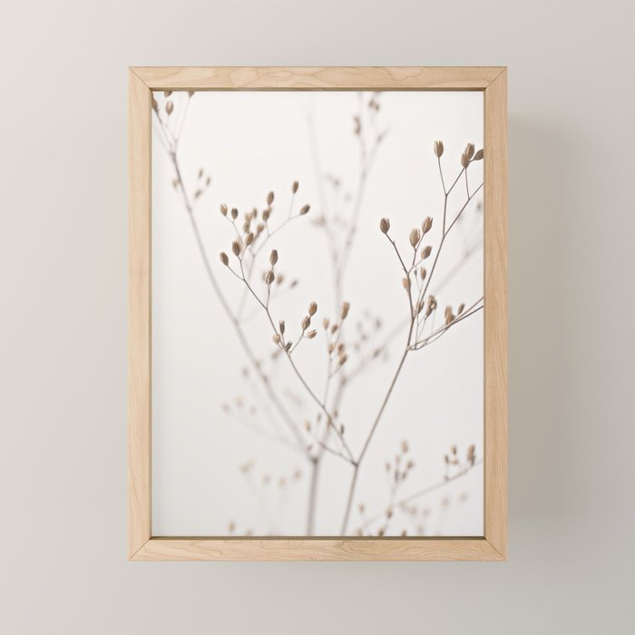 WILDFLOWERS NATURAL BEIGE 1 Mini Art Print Gallery Image 1