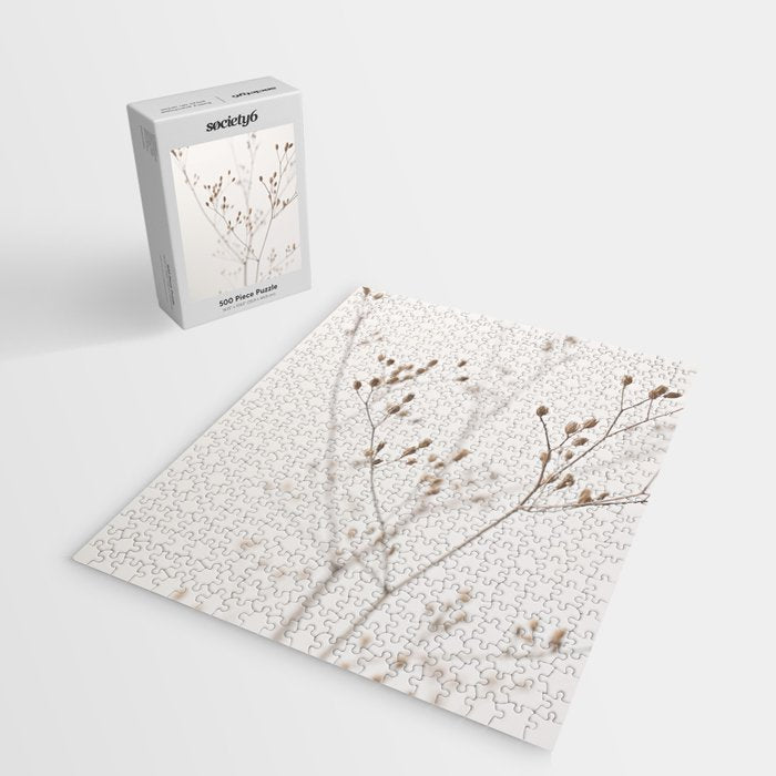 WILDFLOWERS NATURAL BEIGE 1 Jigsaw Puzzle Gallery Image 2