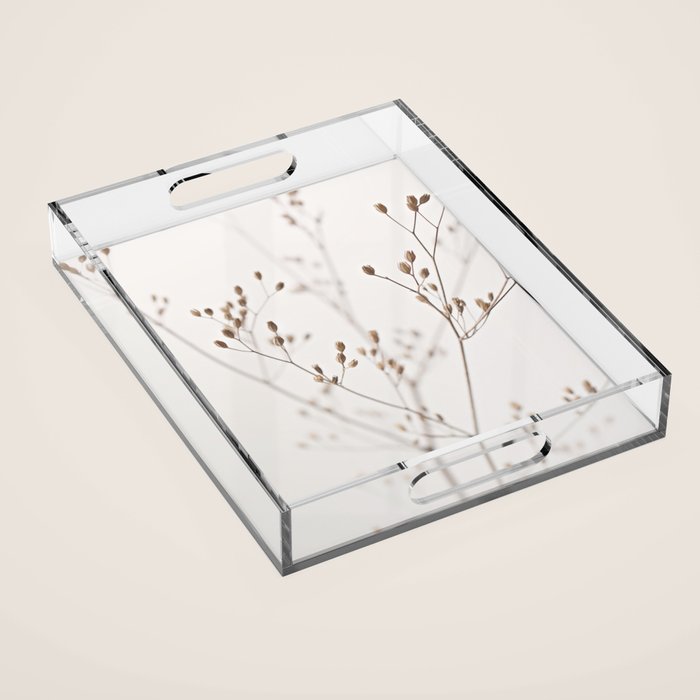 WILDFLOWERS NATURAL BEIGE 1 Acrylic Tray Gallery Image 1