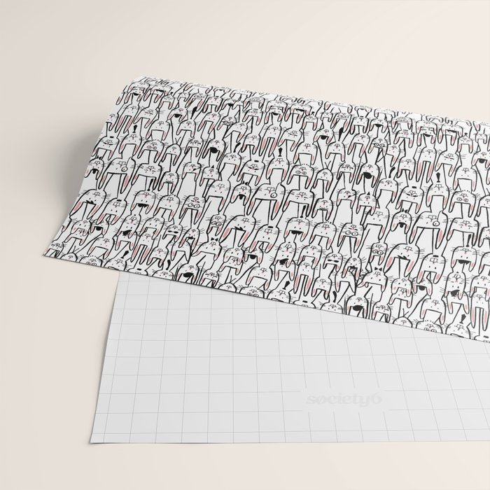 Bunny family Wrapping Paper Gallery Image 2