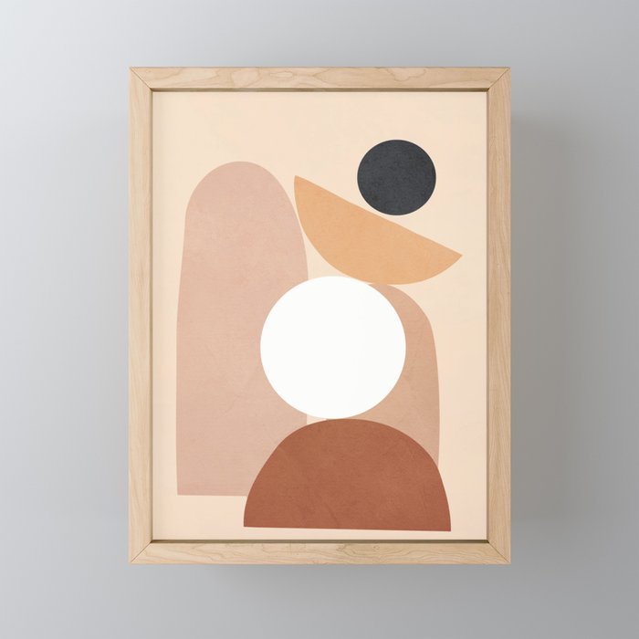 Minimal Shapes No.70 Mini Art Print Gallery Image 1