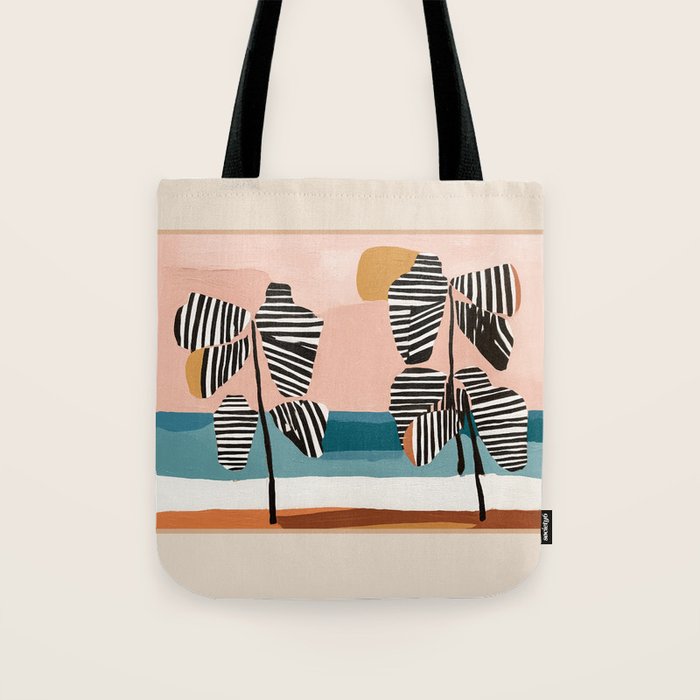 Tropical Sunset Palms II Tote Bag Gallery Image 1