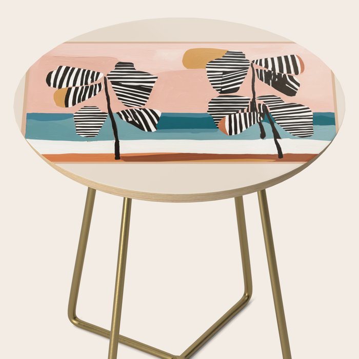 Tropical Sunset Palms II Side Table Gallery Image 2