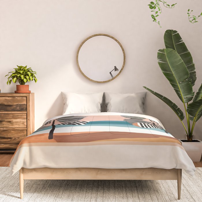 Tropical Sunset Palms II Comforter Gallery Image 3