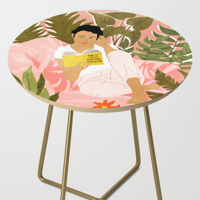 Plant Lady & The Urban Junglow | Blush Botanical Home Décor | House Plants Bohemian Woman Bedroom  Side Table Gallery Image 2