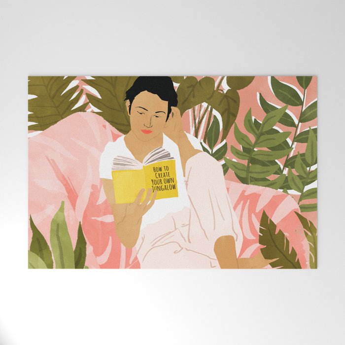 Plant Lady & The Urban Junglow | Blush Botanical Home Décor | House Plants Bohemian Woman Bedroom  Welcome Mat Gallery Image 1