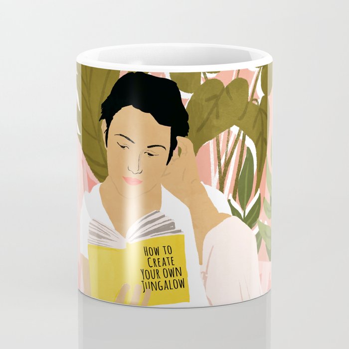 Plant Lady & The Urban Junglow | Blush Botanical Home Décor | House Plants Bohemian Woman Bedroom  Coffee Mug Gallery Image 4