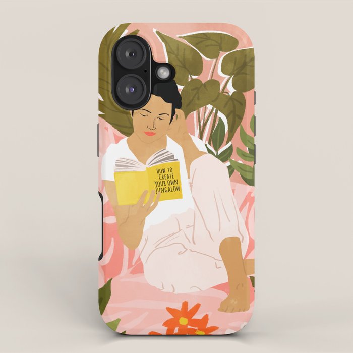 Plant Lady & The Urban Junglow | Blush Botanical Home Décor | House Plants Bohemian Woman Bedroom  iPhone Case Gallery Image 1