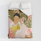 Plant Lady & The Urban Junglow | Blush Botanical Home Décor | House Plants Bohemian Woman Bedroom  Duvet Cover Gallery Image 6