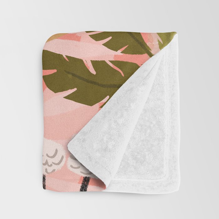 Plant Lady & The Urban Junglow | Blush Botanical Home Décor | House Plants Bohemian Woman Bedroom  Throw Blanket Gallery Image 3