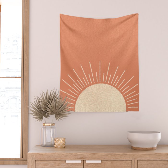 Sunrise pink Wall Tapestry Gallery Image 2