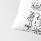 Firefighter Fire Department Fireman Vintage Patent Print Pillow Sham Gallery Image 4