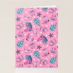 Cowgirl Christmas - pink and teal Stationery Card Gallery Image 2