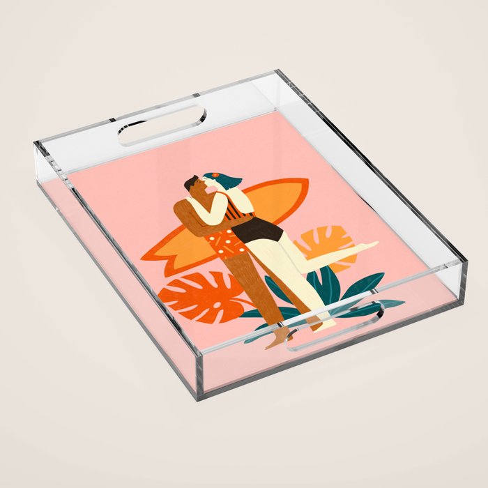 The kiss Acrylic Tray Gallery Image 1