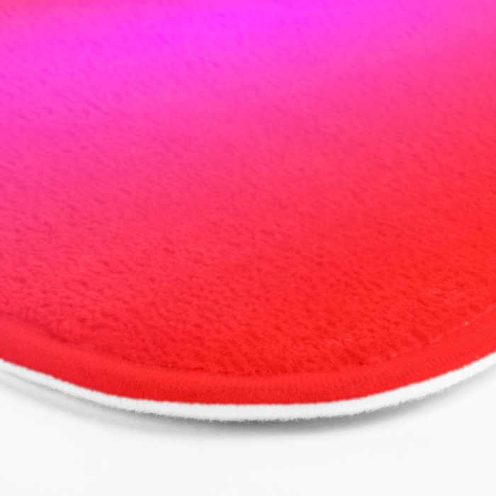 Red Magenta Radial Gradient Bath Mat Gallery Image 3