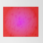 Red Magenta Radial Gradient Throw Blanket Gallery Image 2