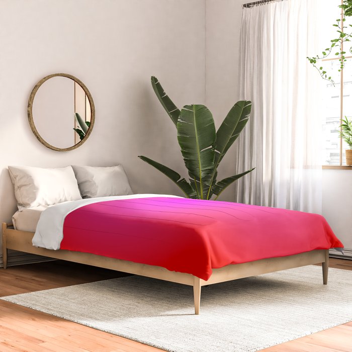 Red Magenta Radial Gradient Comforter Gallery Image 2