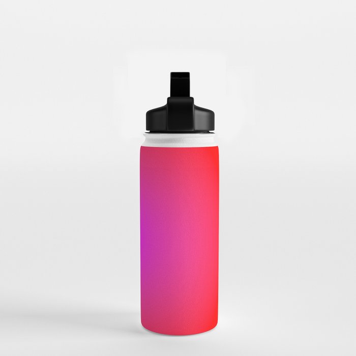 Red Magenta Radial Gradient Water Bottle Gallery Image 2
