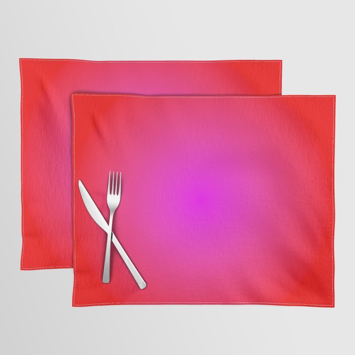Red Magenta Radial Gradient Placemat Gallery Image 1