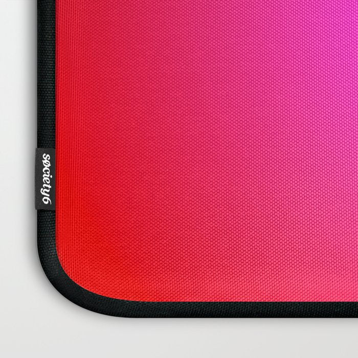 Red Magenta Radial Gradient Laptop Sleeve Gallery Image 3