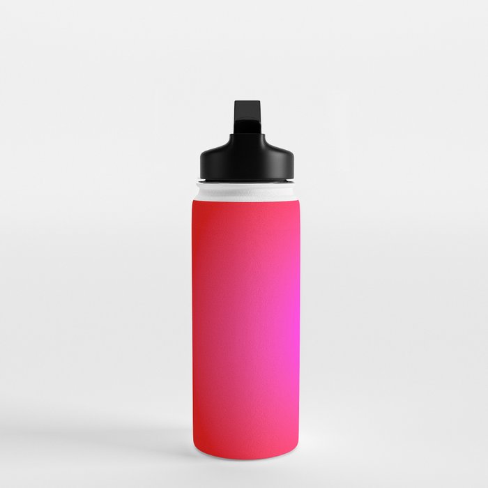 Red Magenta Radial Gradient Water Bottle Gallery Image 3