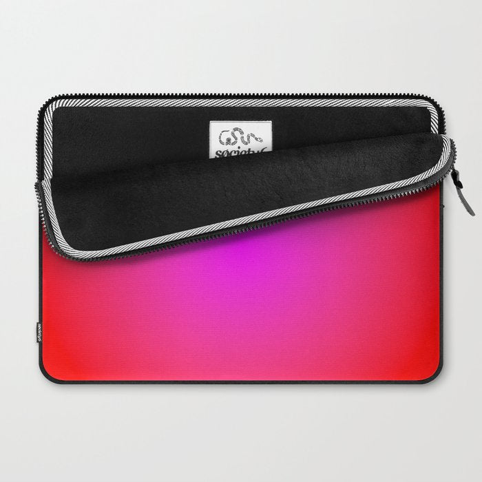 Red Magenta Radial Gradient Laptop Sleeve Gallery Image 2