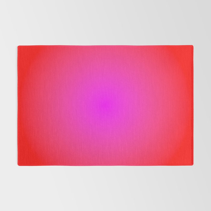 Red Magenta Radial Gradient Rug Gallery Image 2