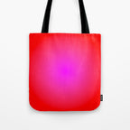 Red Magenta Radial Gradient Tote Bag Gallery Image 1