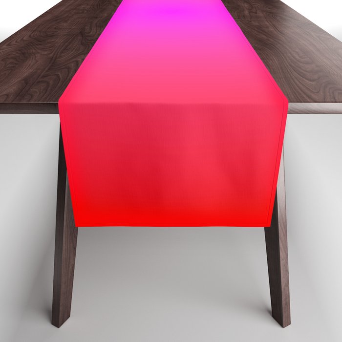 Red Magenta Radial Gradient Table Runner Gallery Image 1