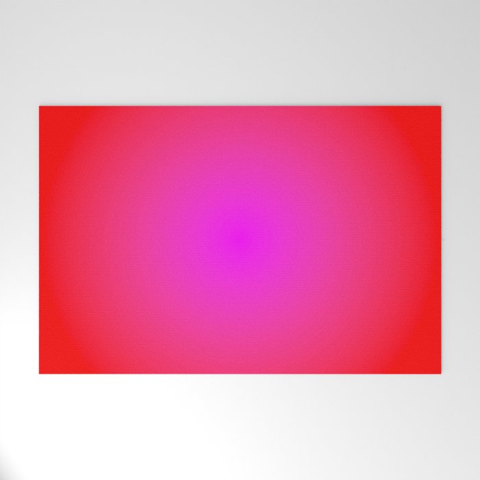 Red Magenta Radial Gradient Welcome Mat Gallery Image 1