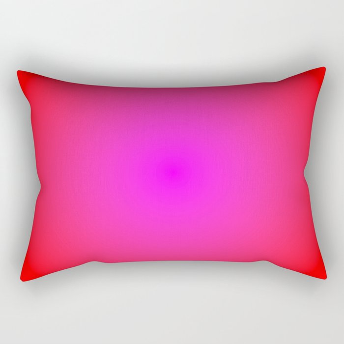 Red Magenta Radial Gradient Rectangular Pillow Gallery Image 1