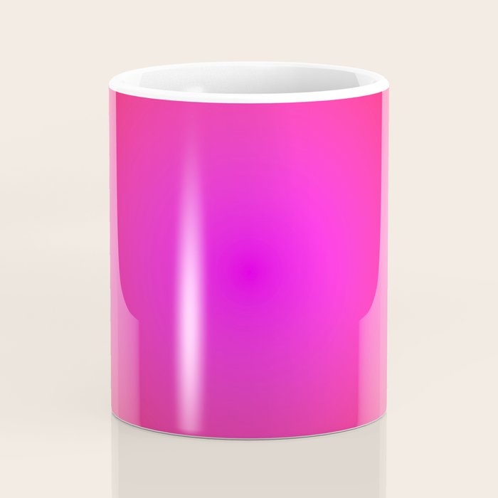 Red Magenta Radial Gradient Coffee Mug Gallery Image 4