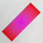 Red Magenta Radial Gradient Yoga Mat Gallery Image 1