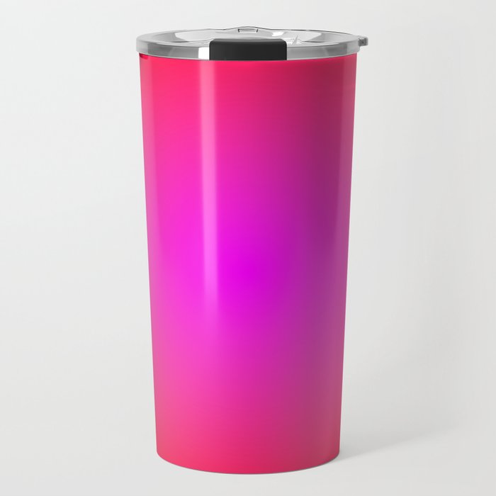 Red Magenta Radial Gradient Travel Mug Gallery Image 1