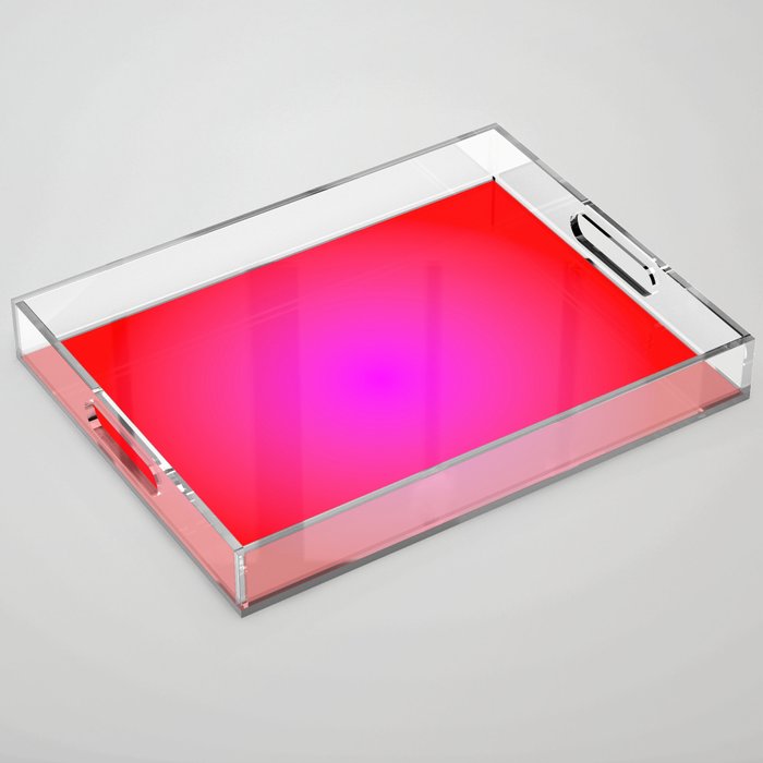 Red Magenta Radial Gradient Acrylic Tray Gallery Image 1