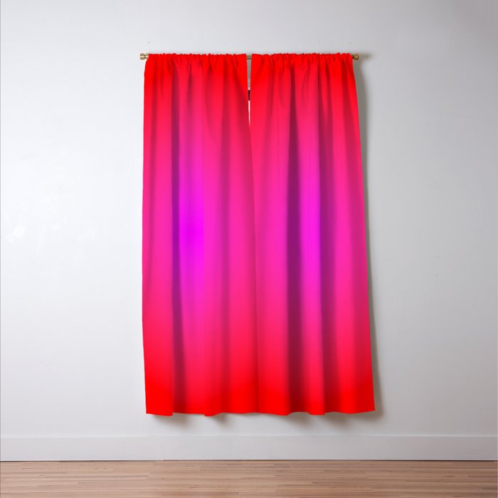 Red Magenta Radial Gradient Window Curtain Gallery Image 3
