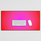 Red Magenta Radial Gradient Desk Mat Gallery Image 1