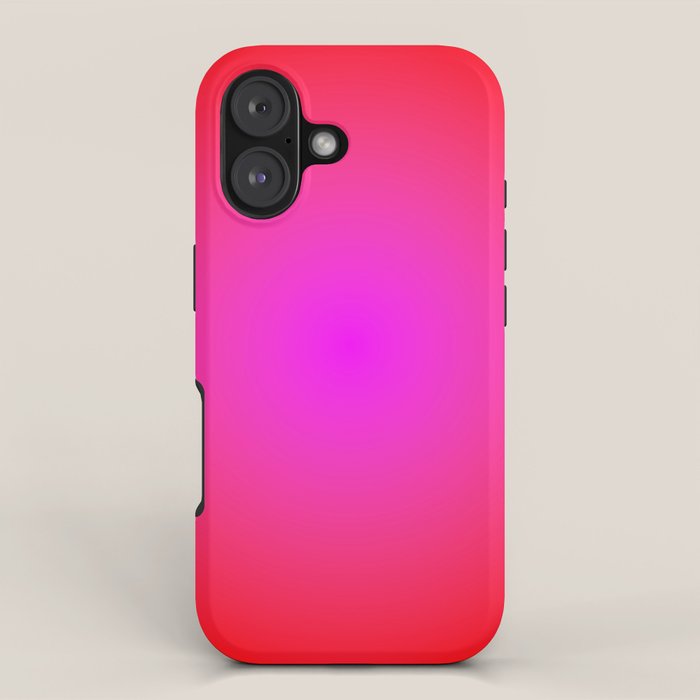 Red Magenta Radial Gradient iPhone Case Gallery Image 1