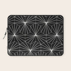 Hexagonal Pattern - Black Concrete Laptop Sleeve Gallery Image 1