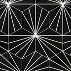 Hexagonal Pattern - Black Concrete Coffee Mug Gallery Image 2