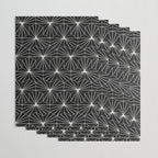 Hexagonal Pattern - Black Concrete Wrapping Paper Gallery Image 3