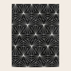 Hexagonal Pattern - Black Concrete Poster Gallery Image 4