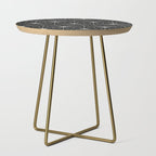 Hexagonal Pattern - Black Concrete Side Table Gallery Image 1