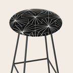 Hexagonal Pattern - Black Concrete Stool Gallery Image 2