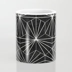 Hexagonal Pattern - Black Concrete Coffee Mug Gallery Image 4