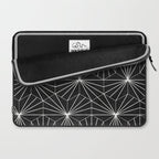 Hexagonal Pattern - Black Concrete Laptop Sleeve Gallery Image 2