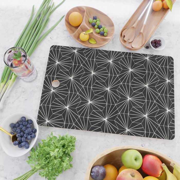 Hexagonal Pattern - Black Concrete Cutting Board Gallery Image 2