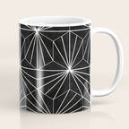 Hexagonal Pattern - Black Concrete Coffee Mug Gallery Image 1