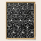 Hexagonal Pattern - Black Concrete Serving Tray Gallery Image 1